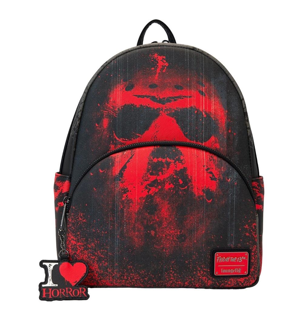 Loungefly Friday the 13th Jason I Heart Horror Mini Backpack NWT